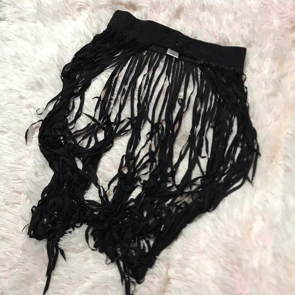 iHeartraves Fringe Skirt S